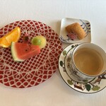 オーベルジュ フレンチの森 Prince Etoile - コーシーとデザートのコンビ(*ﾟ∀ﾟ*)