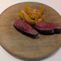 a.ligne - 近江牛のネクタイの炭火焼き。過去一の牛肉です。感動しました。
