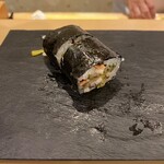 菊水鮓 - 穴子たくあんしその太巻き