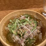 暁煙 - 冷汁ご飯(鰹燻製と鰹出汁)