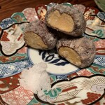 手打ち蕎麦 やの志ん - 和栗の渋皮揚げ