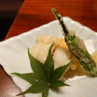 寿司 なかご 別邸 - 鱧の天ぷら