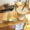 ルポッシュ - 鈴鹿抹茶のブレッド＆小倉あんホイップなコロネ、メープルブレッド＆カフェラテクリームなコロネ、アイスカフェオレ