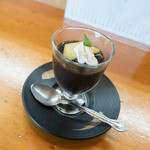 とんかつと和食 わかさ - 食後のコーヒーゼリー