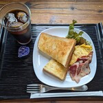 たいこやまカフェ - 料理写真:たいこやまモーニングセット 730円