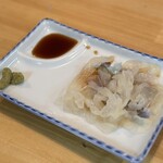 豊田屋 - くらげ刺し　440円
