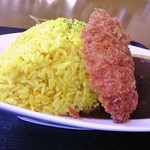 カレーハウス西風 - ビーフカレーロースかつトッピング，大盛：1,150円