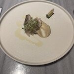 GRIGLIA Pagina - 秋ガマスの炙り。焼き魚ではなく、炙りなので半生の食感が素敵