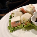 美食クラブ まさき家 - ナギイモネギトロの生春巻き