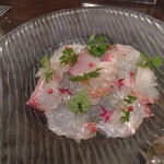 ソーロイオ - 黒タイのカルパッチョ