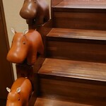 オマージュ - 階段にムーミン？？