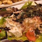 てつ食堂 - 自家製とうふサラダ　750円