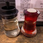 米風亭 - 油そば味変用の調味料