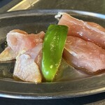 焼ジビエ 罠 神田 - 雉(きじ)肉盛り合わせ 三種盛