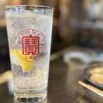 焼ジビエ 罠 神田 - レモンサワーでサッパリ♪