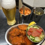 デリー - セットのタンドリーチキン他