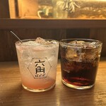 六角ace - グレフルサワーとコークハイ