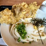 手打ちうどん ヤマエ - まいたけ天ぶっかけ 麺大盛り