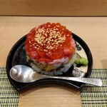 築地寿司清 - ケーキ風海鮮ちらし