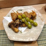 築地寿司清 - 松茸、マグロ、銀杏のフライ