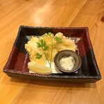 いざかや しん - 白肉(ミノ)の天ぷらです(o^^o)