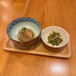 いざかや しん - お通し2種です(o^^o)