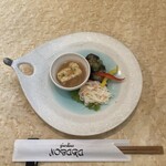 ノバラ - ジャルディーノランチ&オムライスランチ
      前菜　揚げ出し豆腐　ソーメンアレンジ　なす