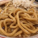 蒙古タンメン中本 - いつもに増して、食べ応えのある太麺。食べ応え抜群で美味しい！！