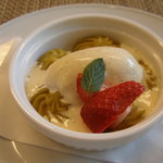 Bistro Aoi - みつ芋のスイートポテトとバニラアイス