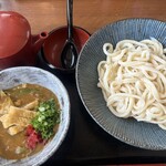 手ぶちうどん 吉平 - カレー汁うどん＋大盛