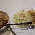 スイーツパラダイス - 炊き込みご飯とサラダ、パスタ