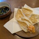 手打ちそば いなくら - 「キスの唐揚げ」