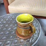 Cafe kinari - 長靴のコーヒーカップ