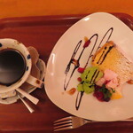 KITCHEN Kobeya - 2025年の｢シフォンケーキセット｣850円