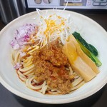 鶏paitan 心麦 - 冷やしキーマカレーまぜそば