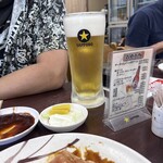 前島食堂 - 生ビール大 \850