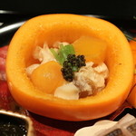 坂ぐち - 先附け（白木耳、百合根、とんぶりの白和え）