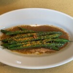 ガストロノミア冨屋 - さやいんげんとボッタルガのアーリオ ・オーリオ エ ペペロンチーノ