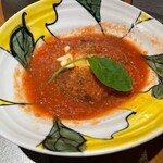 創作割烹 たかの - クリームコロッケトマトソース