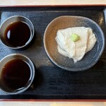 手打ちそば 遊山 - そばがき