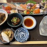 まるさん松本 - お造りDX定食 2180円