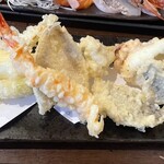 まるさん松本 - 天ぷら盛り合わせ