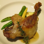 リストランテ サクラ - ＜2014年11月＞フランス産鴨モモ肉のコンフィ　タイムのソース