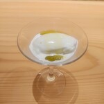 RISTORANTE IL NODO - 無花果の葉のアイスクリームとお塩＆オリーブオイル