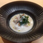 RISTORANTE IL NODO - 舞茸、どんぐり、柿のスープ