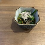森メシ - お通しの小松菜のおひたし
