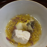 よし澤 - お食事前の最後の一品。魚が何だったか失念⁉️