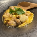 比内地鶏串 Sot l'y laisse - 比内地鶏の親子丼