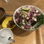 森メシ - あじ彩丼