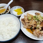 中華料理 大連 - 料理写真:唐揚げのネギソースかけ定食